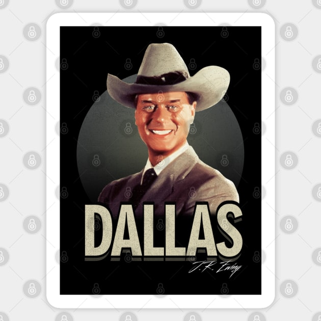 Dallas - J.R. Sticker by GiGiGabutto